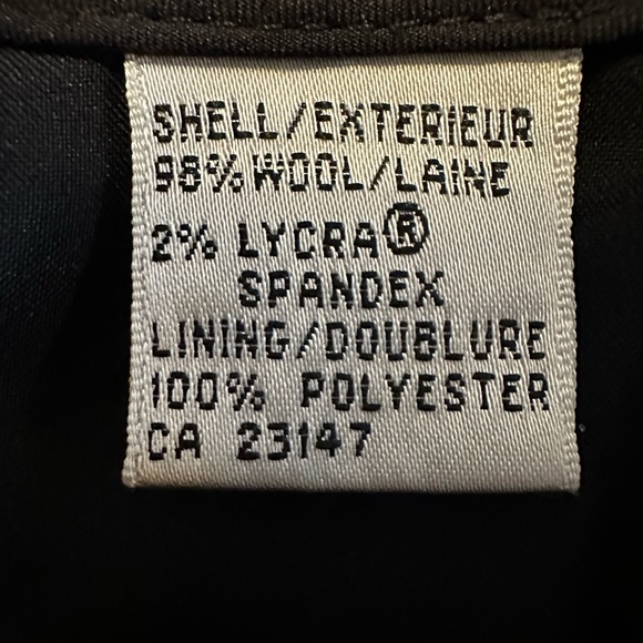 Talbots Stretch Womens Wool Dress Pants Black Size 14 - Picture 4 of 11